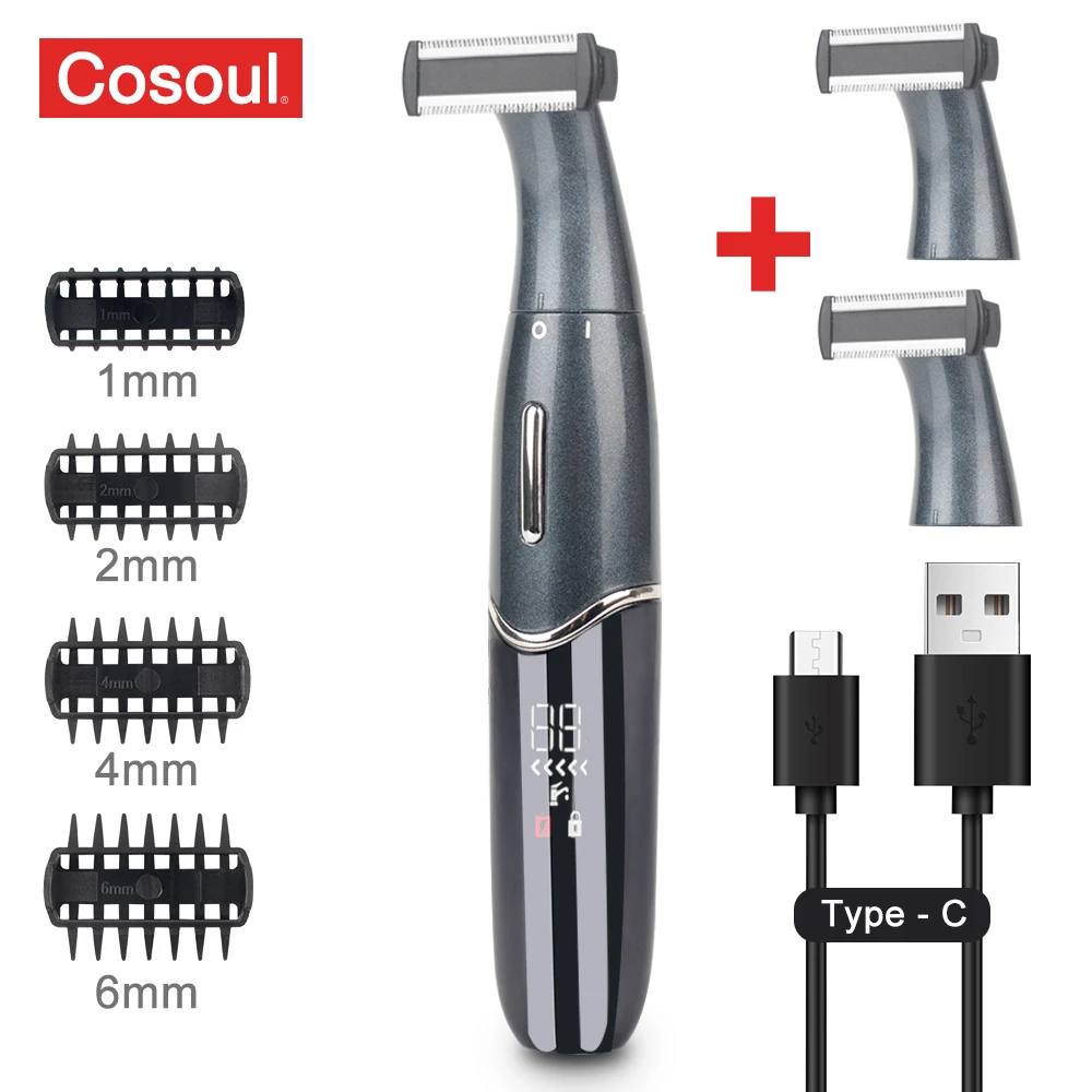 Body Hair Trimmer Men Women Groin Trimmer Armpit Hair Pubic Hair Bikini