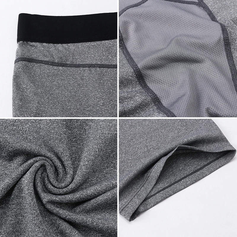 Men Sport Fitness Shorts Gym Basketball Shorts Male Running Training Compression Leggings Workout Tights Man Sportswear
