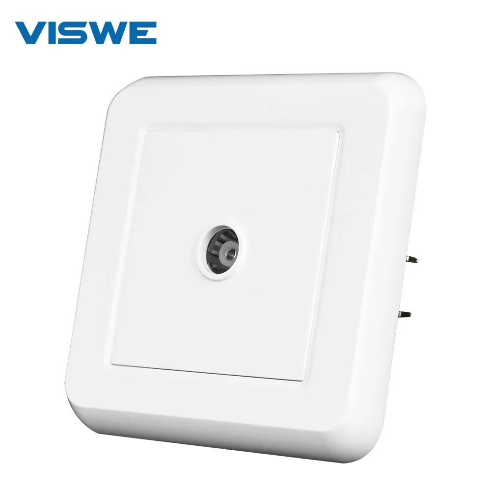 Presa Tv Viswe Eu Con Piastra In Ferro E Artiglio In Ferro, Pannello Ignifugo Per Pc 82Mm * 82Mm Prese Elettriche Per Interfaccia Televisiva