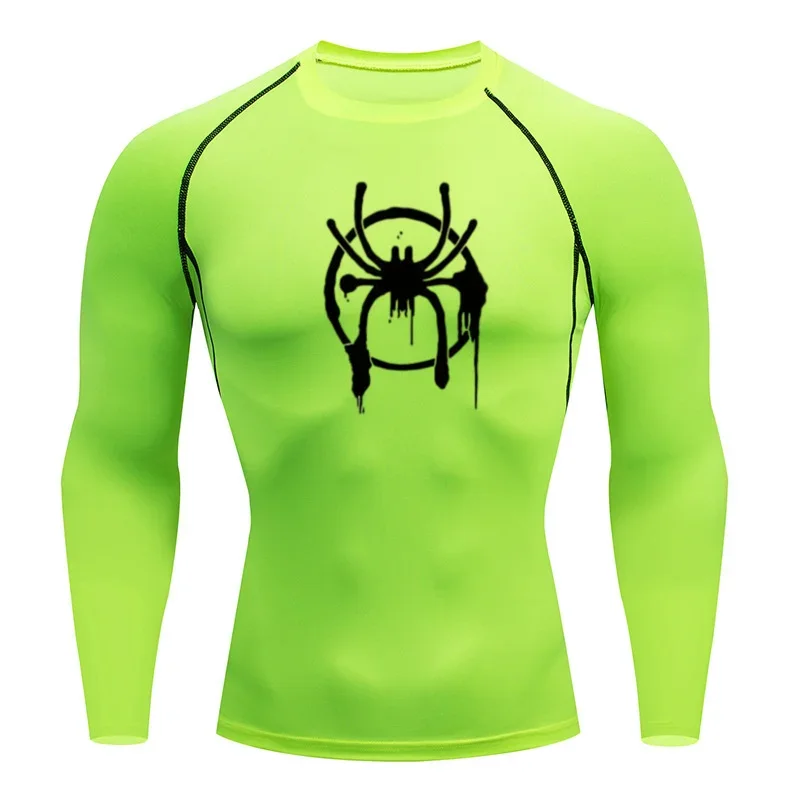 Camiseta de compresión para hombre, camiseta de manga corta para gimnasio, culturismo, fitness, camisetas deportivas de secado rápido para hombre, camisetas deportivas para correr, ropa deportiva para
