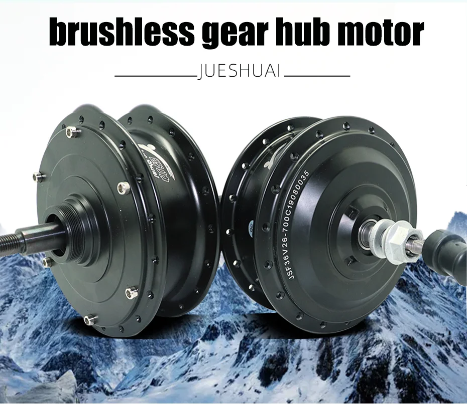 48V 1000W 20x4.0 26x4.0 Fat Tire Snow Ebike Hub Motor Rear