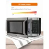 icrowave with 10 Power Levels, Small Microwave with Pull Handle Child Safety Lock, 1100 Watt Mic 3