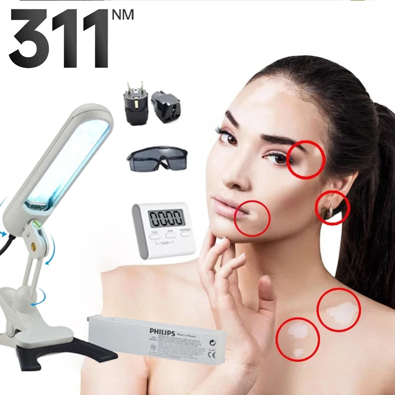 UV Phototherapy Lamp Philips UV lamp for Vitiligo Psoriasis Treatment UV 311nm Ultraviolet Phototherapy Device Uses Lamp UVB To Treat Vitiligo