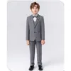 Toddler Classic Boys'Formal Suit Set Kids Formal Outfit Boys Formal Dresswear Vest Set 5