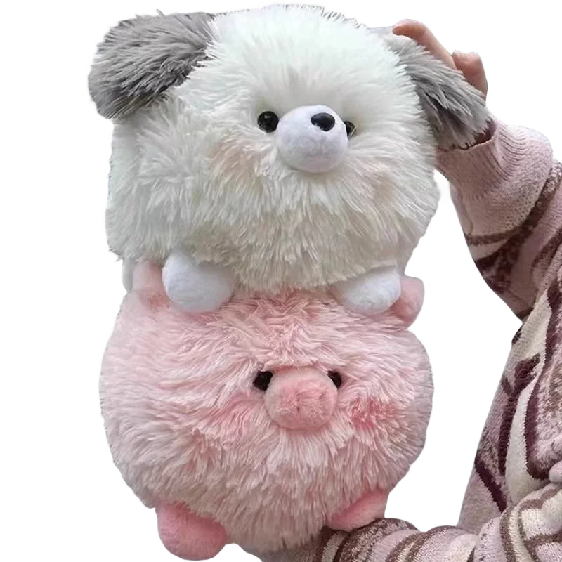 

Пушистая мягкая круглая розовая свинка, плюшевые игрушки, мягкая собака, животные, диван, подушка для сна, домашний декор, Рождественская милая кукла, подарки на день рождения