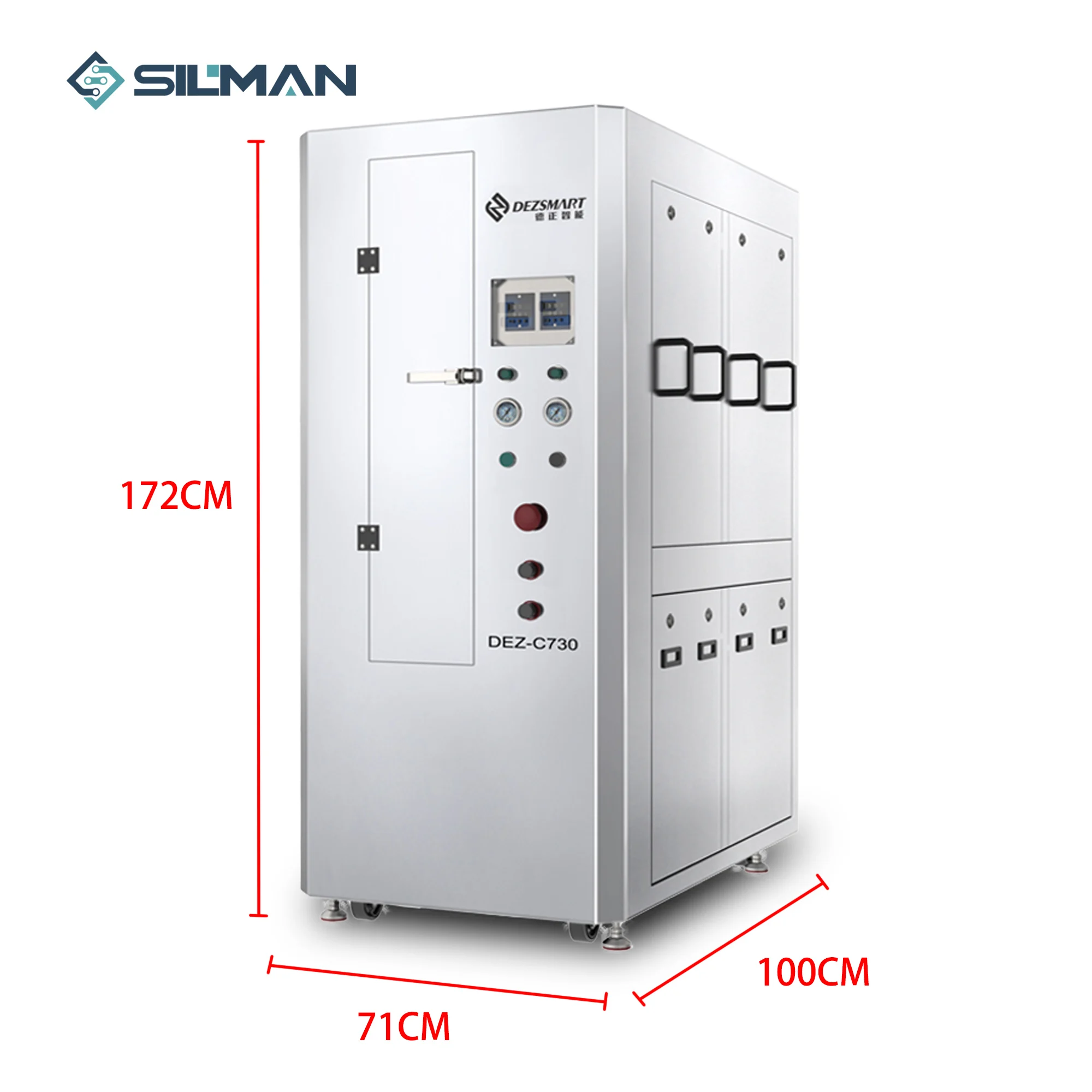 Factory Price Silman DEZ-C730 Pneumatic Automatic Off-Line SMT PCB Stencil Silk Screen Cleaning Equipment Flux Cleaning Machine 2