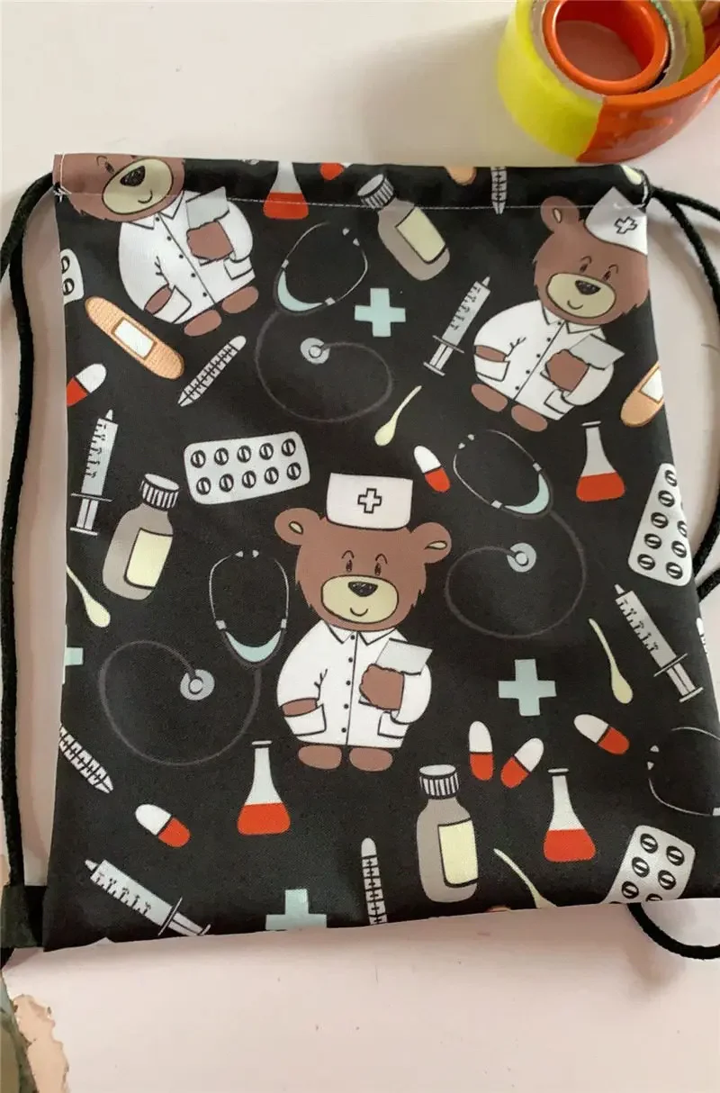 Cool Footbally / Soccerly Print Drawstring Bag Men Fashion Storage Bag Teenager Boy Casual Backpack Travel Bags Bookbag Gift 5