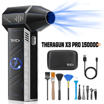 THERAGUN X3PRO Mini Handheld Turbo Jet Fan-150000RPM Powerful Compressed air Duster for Car Dryer/PC/Home-Industrial Duct Blower 1