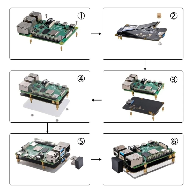 NVMe SSD Adapter forRaspberryPi 4 P0RC