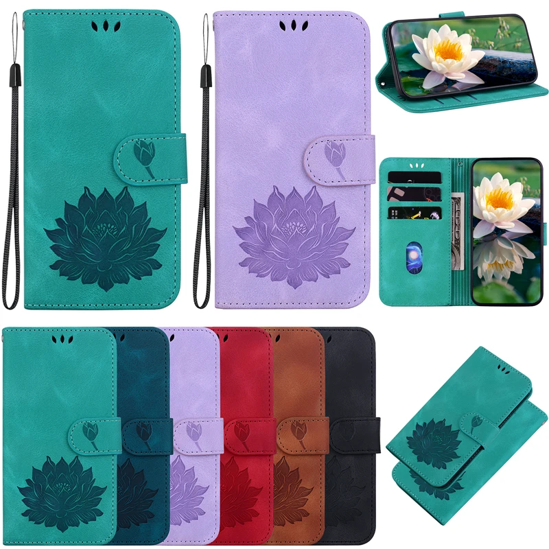 Leather Phone Case with Card Slot Wallet Cover