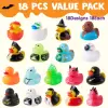 18 PCS Halloween Novelty Rubber Duck,Classic Duck Great for Halloween Party,Baby Bath,Halloween Themed Pool Bathtime Toy for kid 4