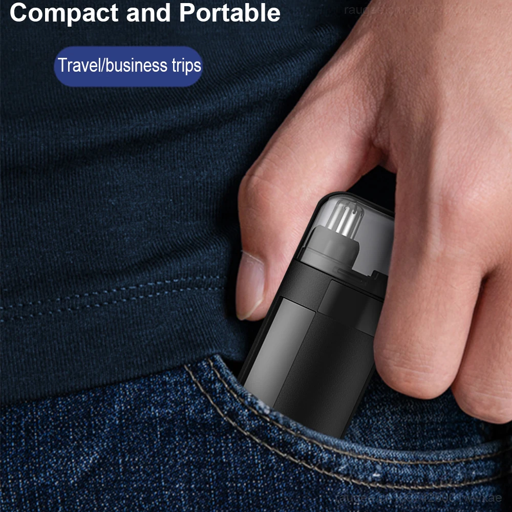 Nose Hair Trimmer Mini Nose Hair Remover Waterproof Ear Trimmer Clipper Portable