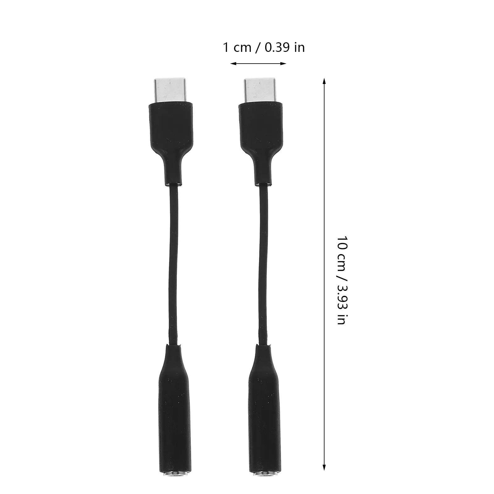 3Pcs 오디오 케이블 유형 C - 3.5mm 어댑터 고음질 USB C - 헤드폰 잭 호환 가능 휴대폰 USB-C 어댑터