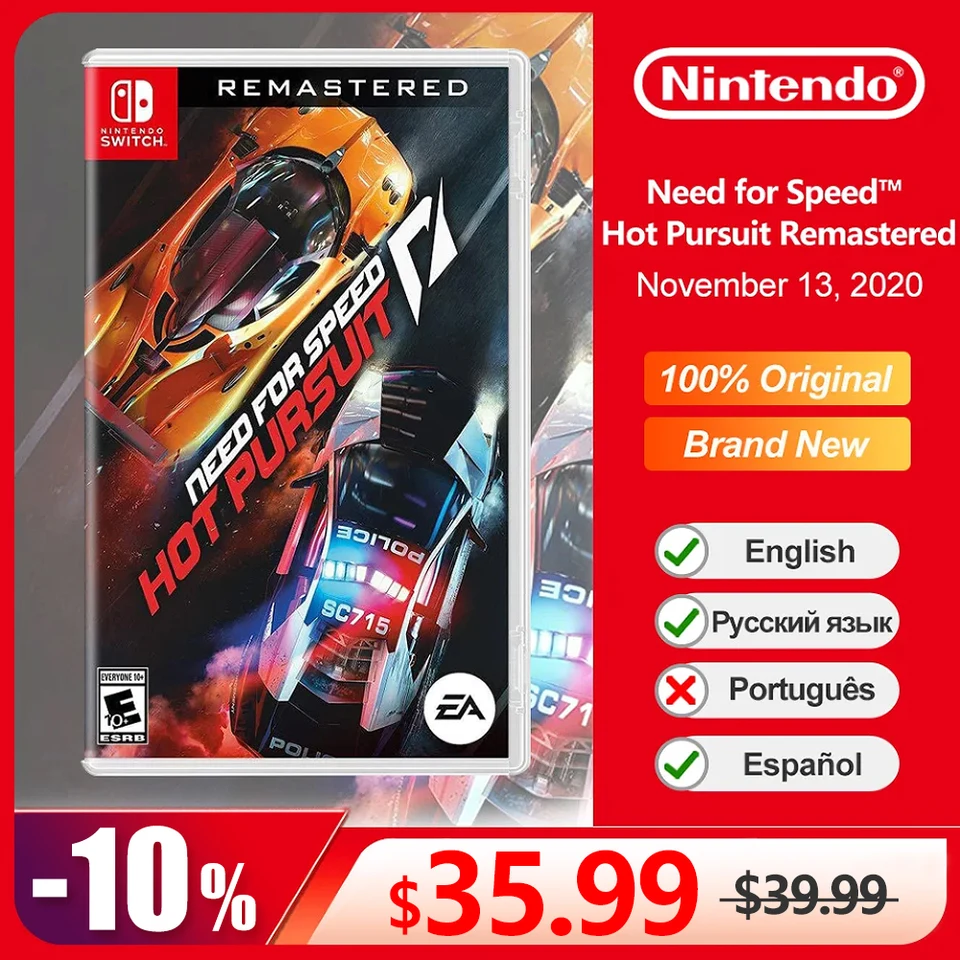 Need for Speed Hot Pursuit Remastered Nintendo Switch Game Deals