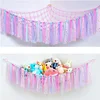 With Tassels Hammock Storage Net for Stuffed Animals Holder and Plush Toy Hammock Soft Cuddly Toys Large Corner Hanging Net 5