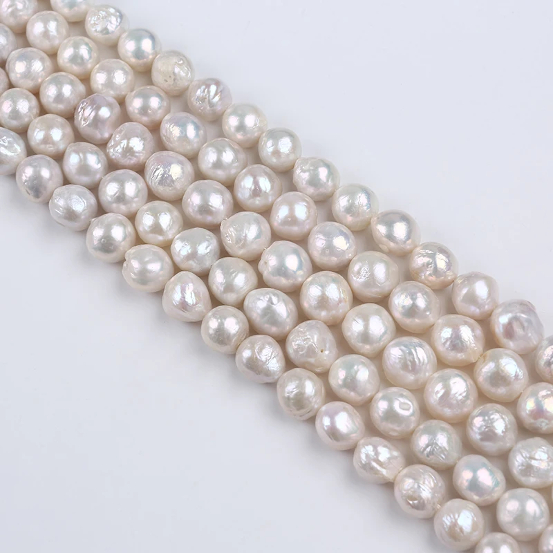 

Natural White Edison Round Freshwater Pearl Strands For Sale