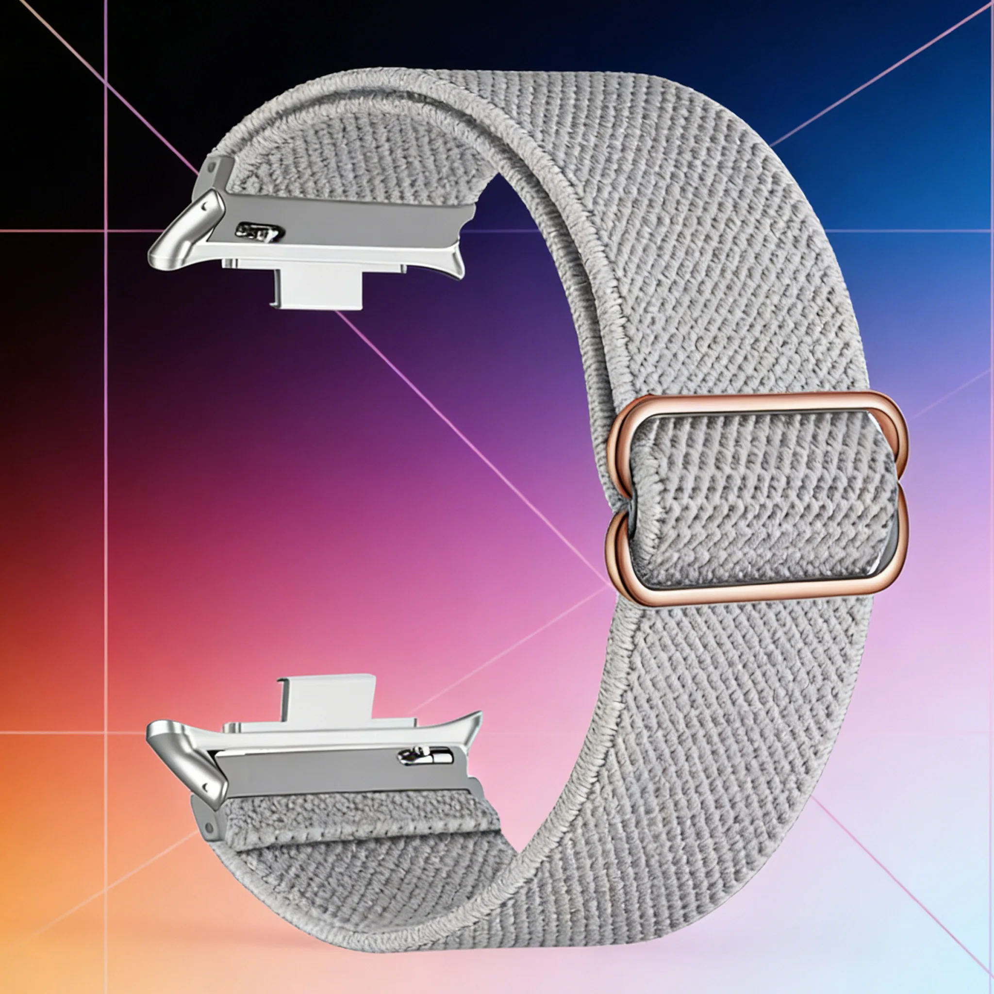 Elastic Nylon Solo Braided Watch Band Loop - Universal Replacement Bracelet