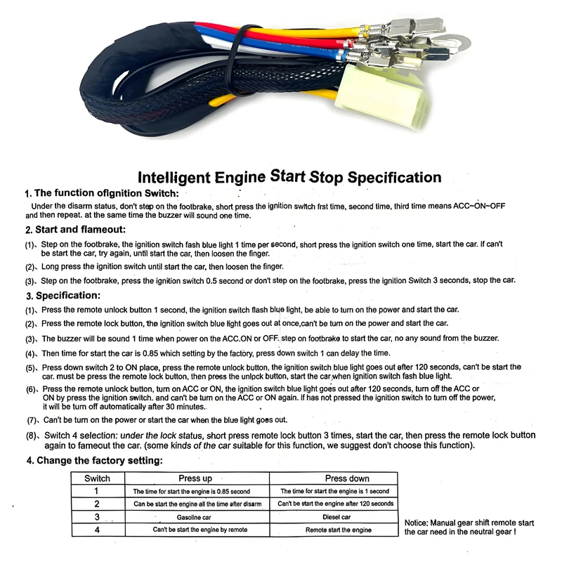 Smart Keyless Push Button Start Kit for Toyota Remote Engine Start