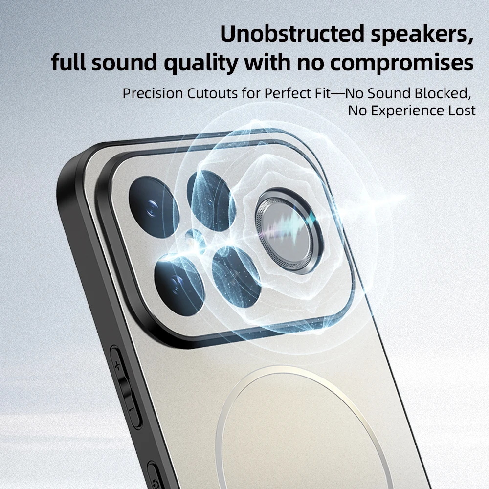 Luxury Matte Magnetic Wireless Charging Frosted Phone Case