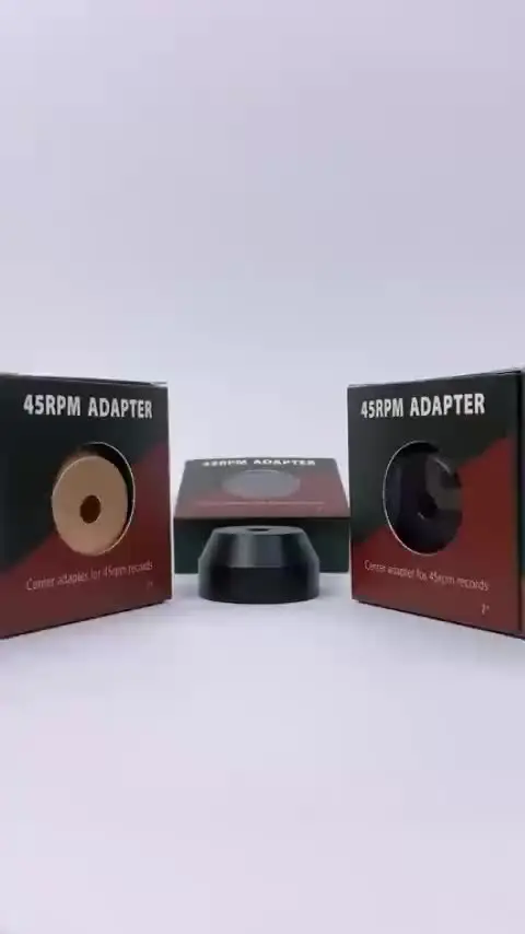 Adattatore Per Dischi In Vinile 45 Giri - Inserti Foro Centrale Da 7 Pollici Per Giradischi - Rosso