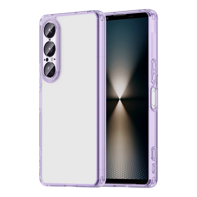 Enhanced Phone Case Cover with TPU Border and Acrylic Backplane - Durable Protective