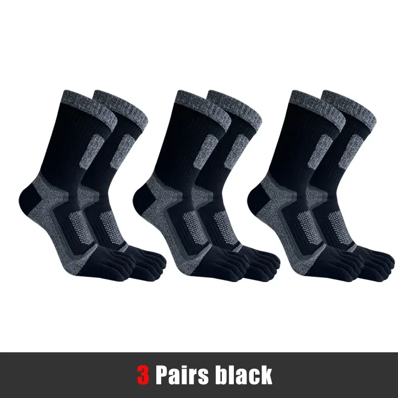 マンボーイスポーツソックスつま先綿メッシュ通気性圧縮汗吸収フィットネス屋外バスケットボール5本指ソックス学生