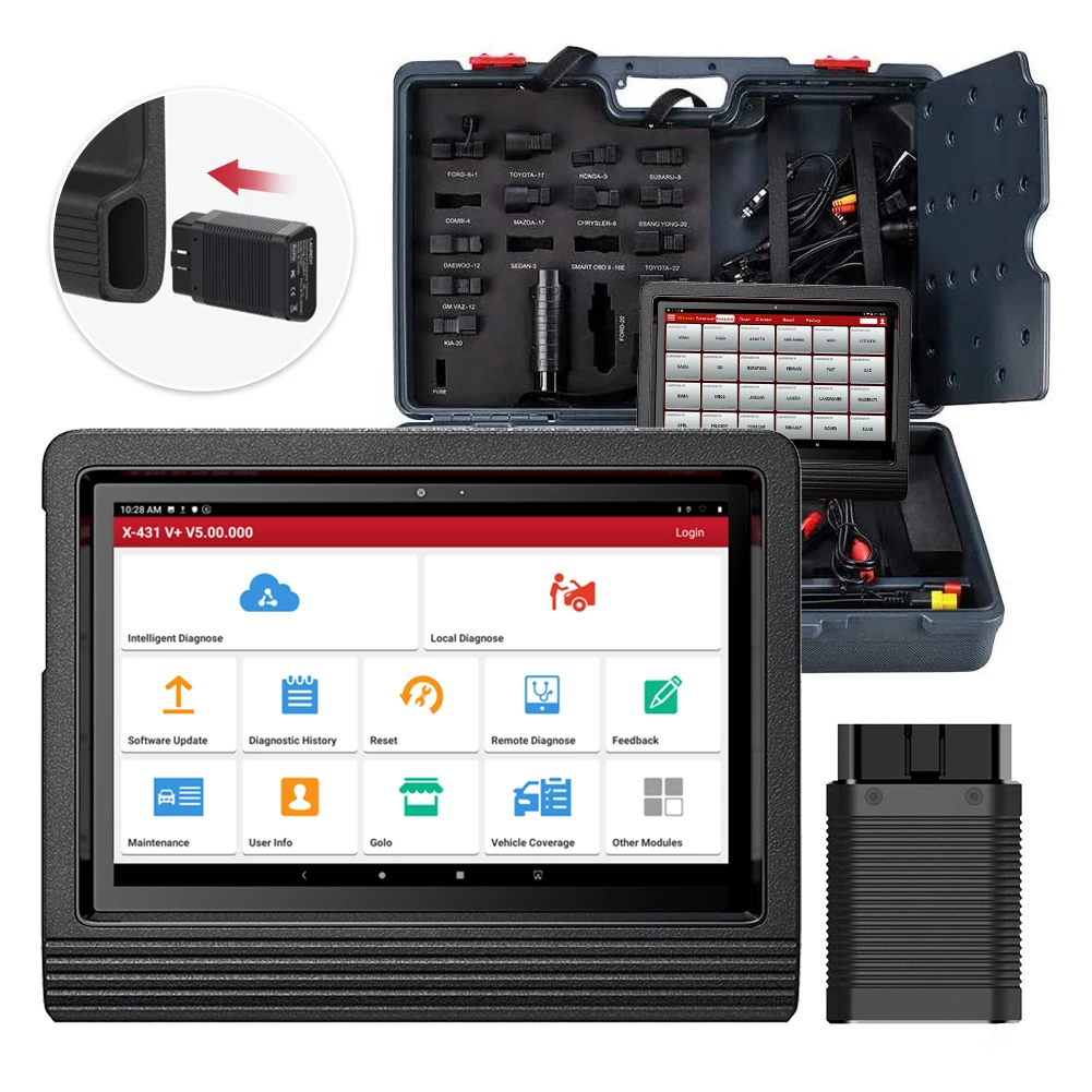 LAUNCH X431 V + PLUS 10 V4.0 Автомобильные диагностические инструменты OBD2 сканер X-PROG 3 |