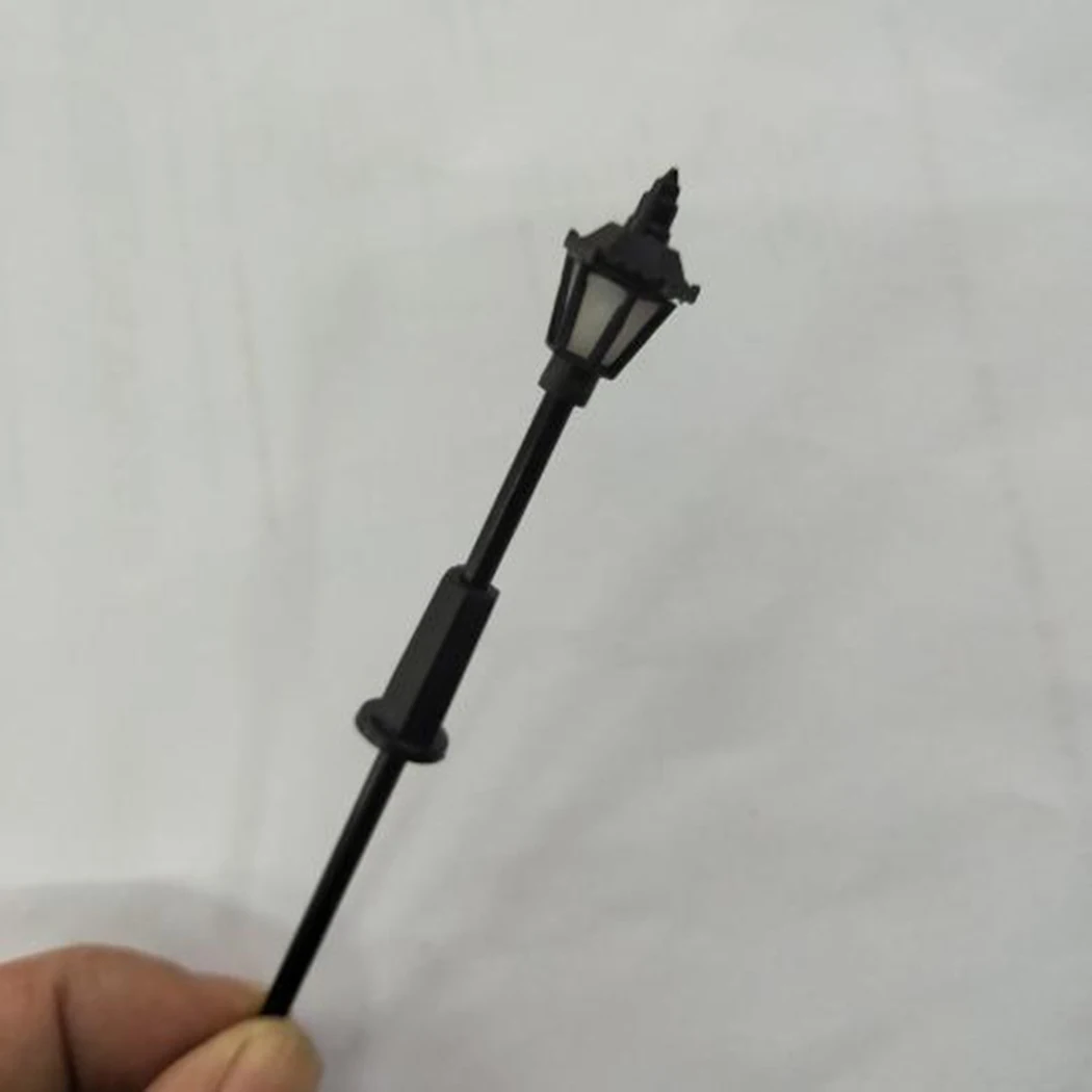 10 Pcs 1:72 Street Lights Models Voltage 3V Railway Train Lamp Post 00 Gauge Plastic Street Lights LED In Stock