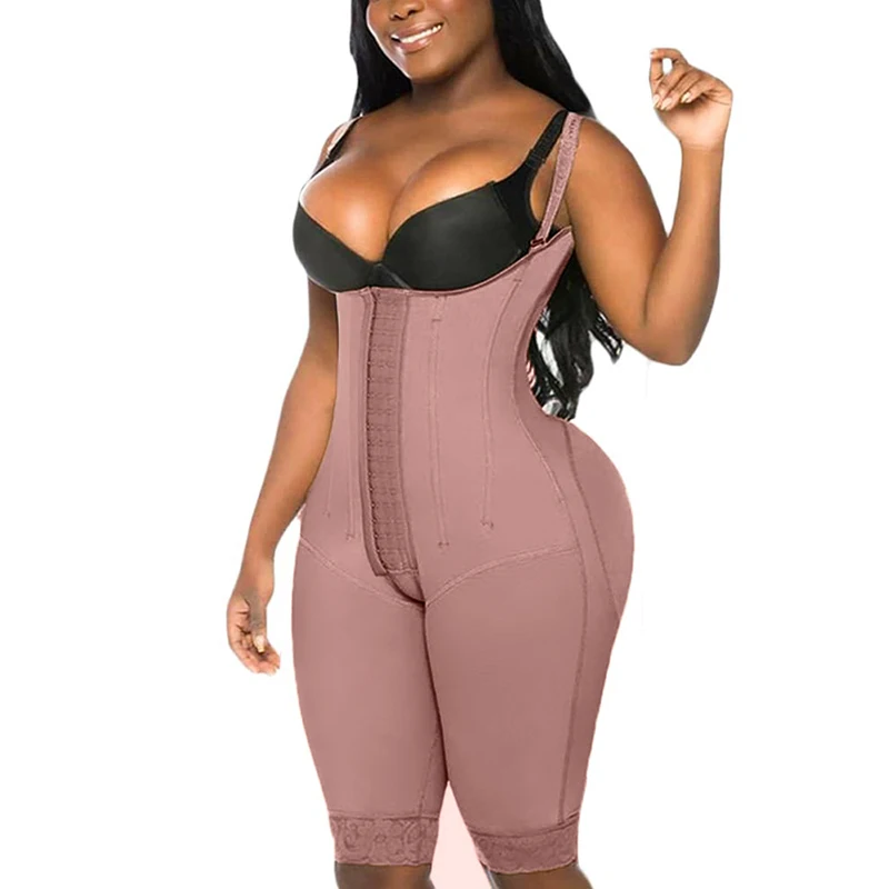Fajas Colombia High Qualit Fajas Colombia High Qualit Open Breasted Button Up Shapewear Women's  A Comfy Shaping Jumpsuit