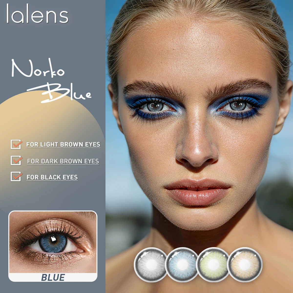 VISUASHOW Bold Green Colored Contact Lenses for Everyday & Special Occasions