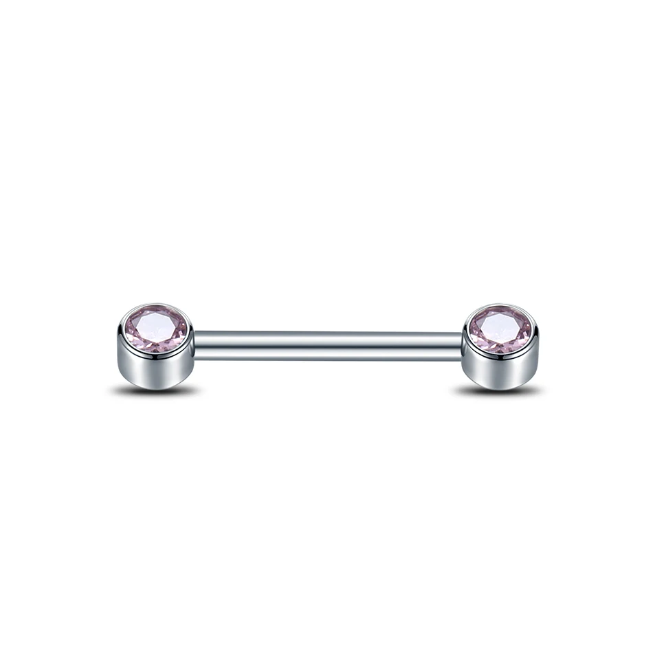 Anelli Per Capezzoli In Acciaio Inossidabile 14G - Set Con 4 Paia Di Anelli E 2 Collane, Lunghezza Barra 16mm, Per Piercing E Gioielli Corpo