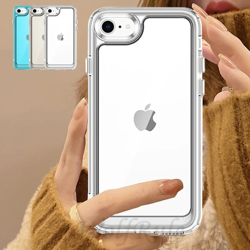 Per Iphone Se 2022 Custodia Cover Iphone Se 2022 11 12 13 15 Pro Max Capas Back Plain Trasparente Trasparente Trasparente Fundas Iphone Se 2020 2022