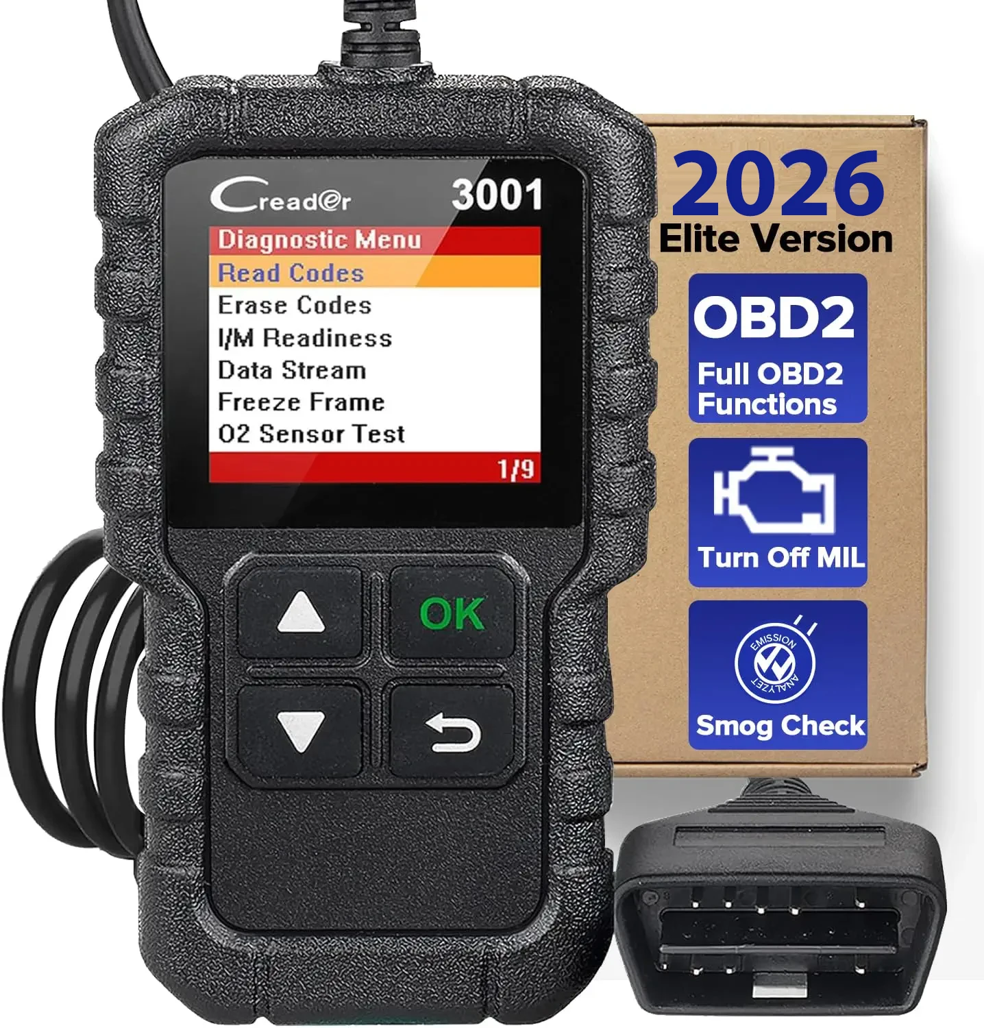 LANCEMENT CR3001 lecteur de Code OBD2 complet outils de Diagnostic de voiture testeur de batterie de moteur I/M mise à jour gratuite à vie scanner PK CR300 ELM327