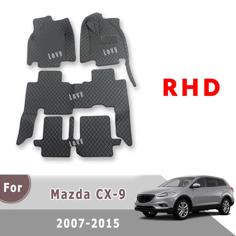 

Коврики для Mazda CX-9, cx9, 2015, 2014, 2013, 2012, 2011, 2010, 2009, 2008, 2007, 7 мест, автомобильные коврики, аксессуары для интерьера автомобиля