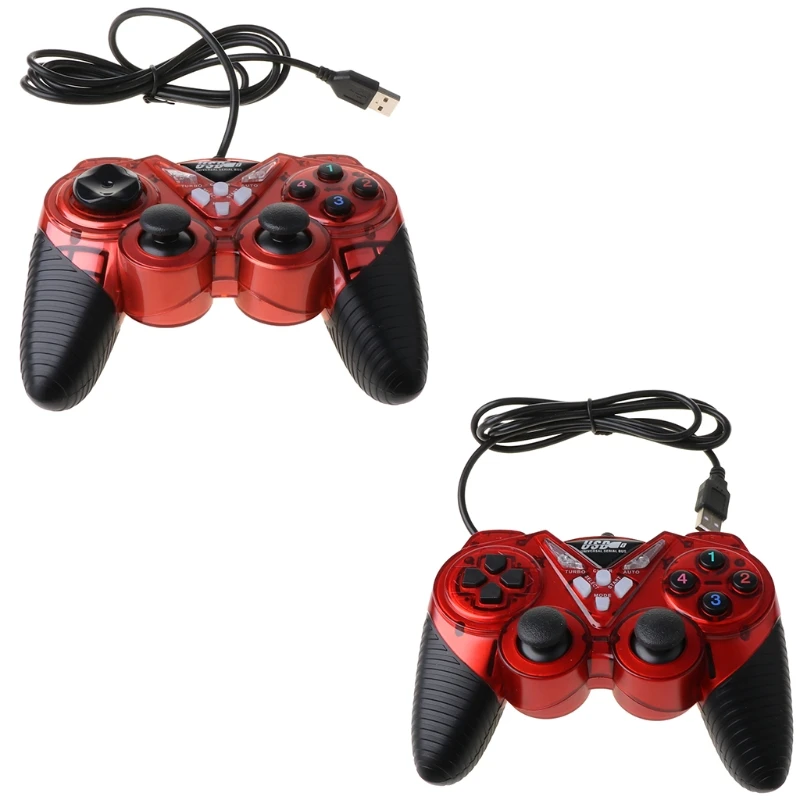 Controller Gioco Usb Cablato Per Pc Computer Portatile Joystick Vibrazione Gamepad 3D Per Winxp/Win7/Win8/Win10