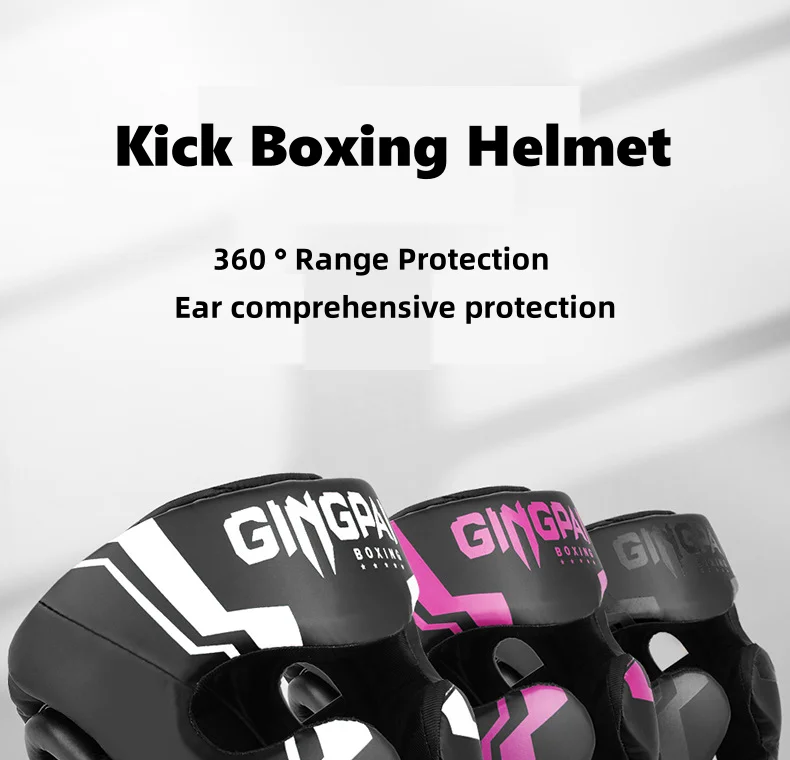 Description Picture 2 of itemKick Boxing Helmet Karate Muay Thai Guantes De Boxeo Free Fight Headgear MMA Head Guard Sanda Training Adults Kids Equipment