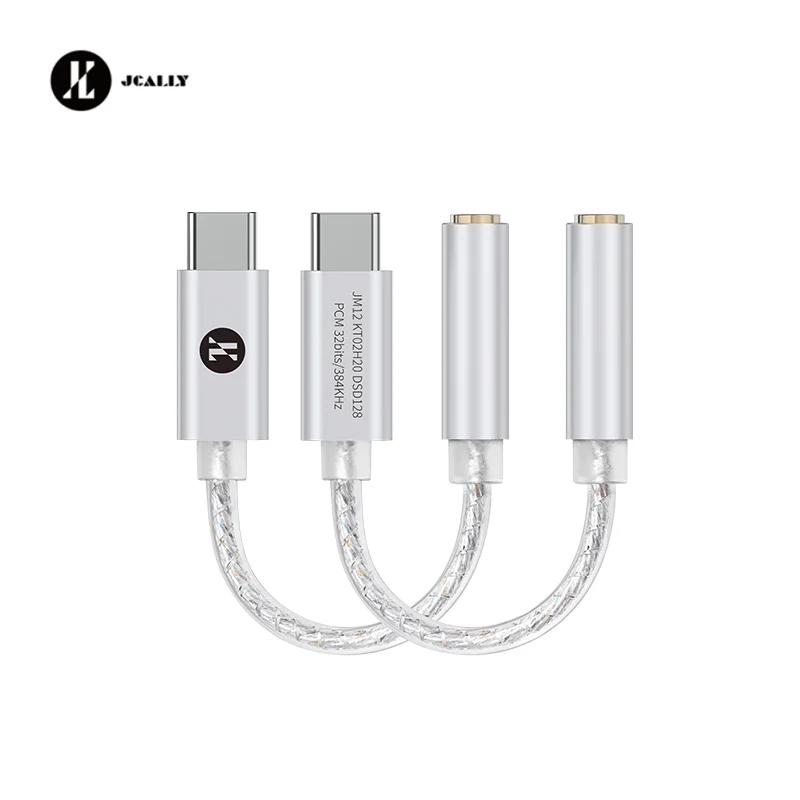 JCALLY JM12 محول الصوت الرقمي Type-C إلى 3.5 مللي...