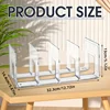 Acrylic File Sorter, Clear File Holder Acrylic Desk Organizer, Sturdy Desktop File Organizer File Folder Holder Rack 4