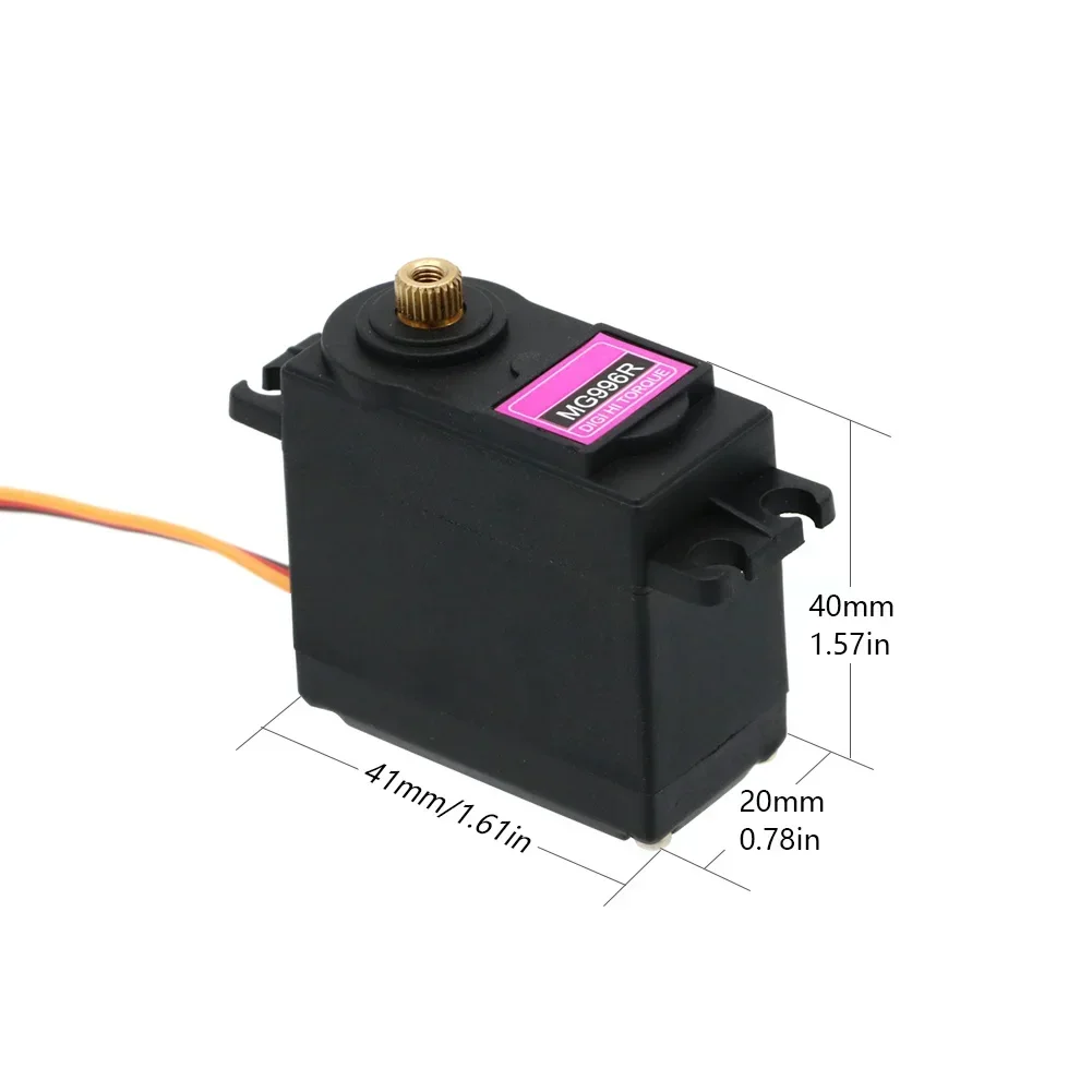 Servomoteur MG996R 13kg Engrenage Métal pour RC Robot Voiture