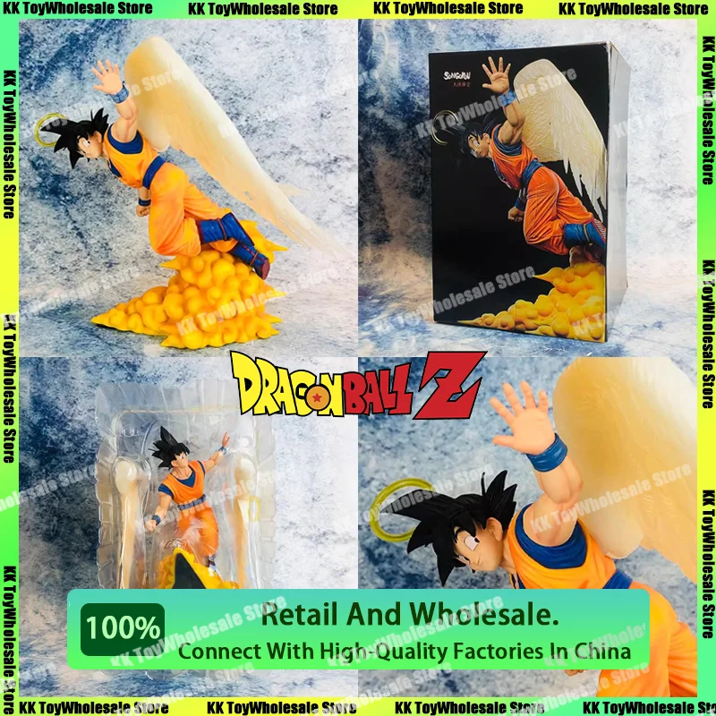Dragon Ball Z Addio Figure Angel Wing Addio Goku Super Saiyan Anime Action Figure Statue Figurine Figurine Figuarts Toys