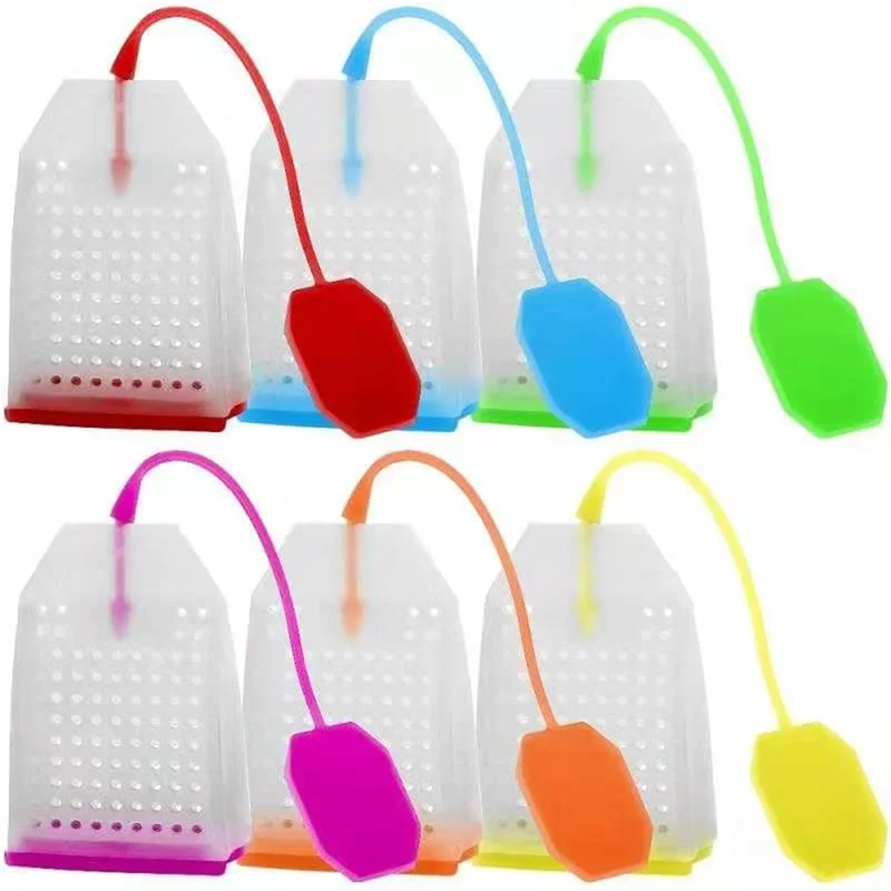 Silicone Tea Infuser Bag Reusable Loose Leaf Tea Bags Strainer Filter Drinker Utensils tea infuser