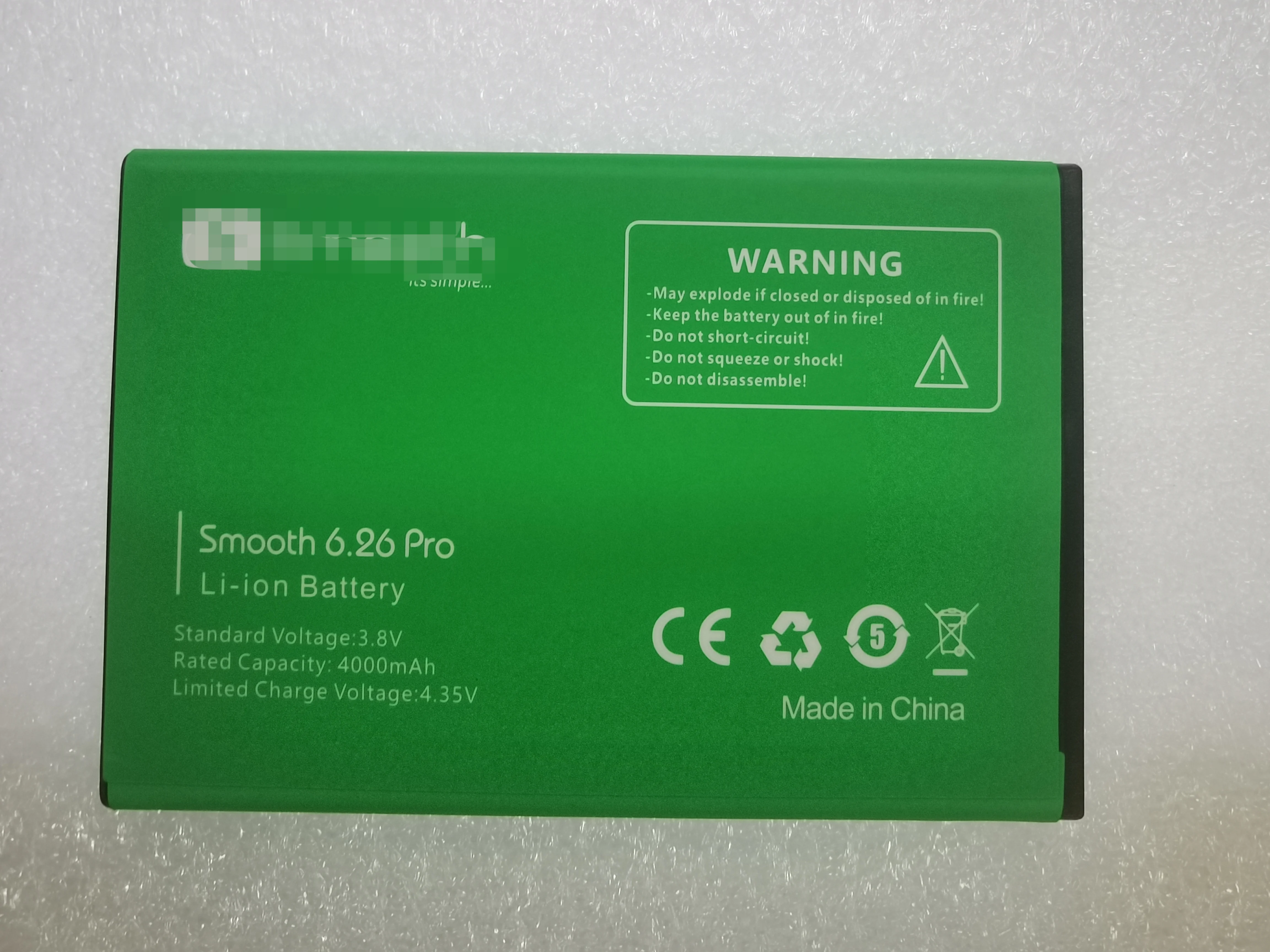 

For Smooth 6.26 pro 4000mah Battery smooth6.26 PRO New Battery