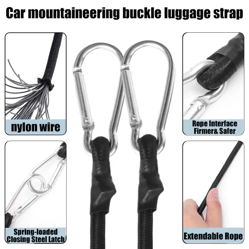 Motorcycle Luggage Strap Rope Elastic Buckle Bundle Straps