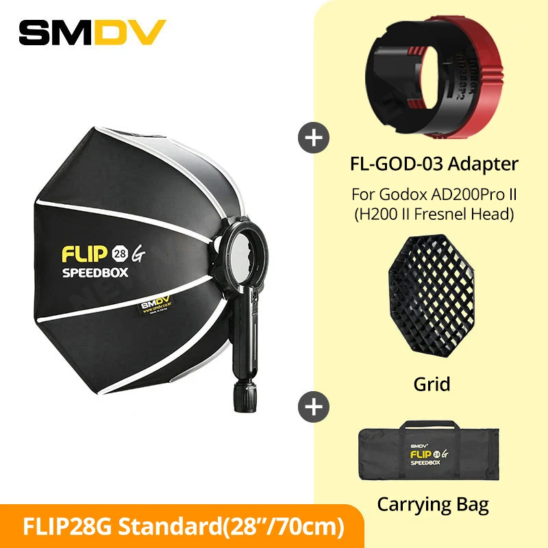 その他 SMDV FLIP 28 G SPEEDBOX SMDV Speedbox Softbox Flip 28 G for Speed light flash — spring