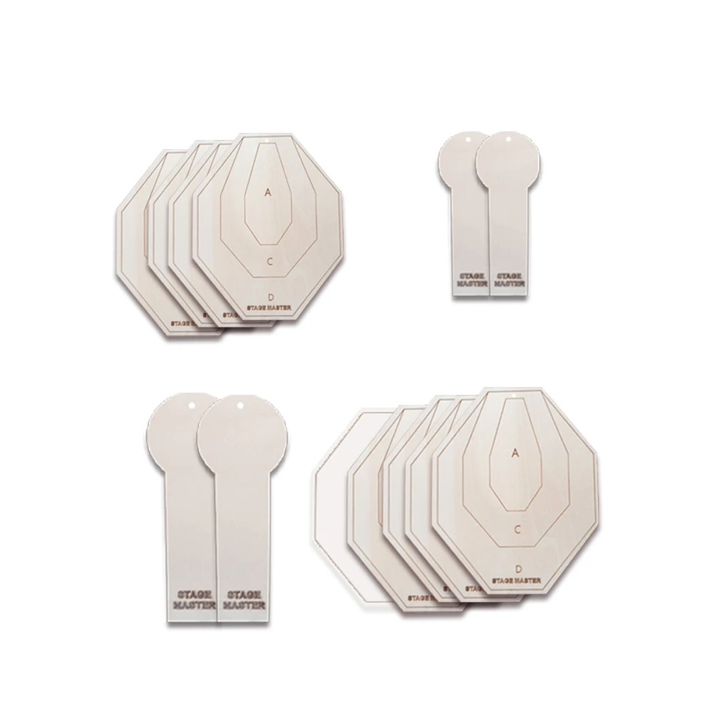 IPSC/IDPA Dry Fire Target Set Shooting Targets Long-Distance Simulation Mini Target Suitable for Rubber Guns and Laser Guns