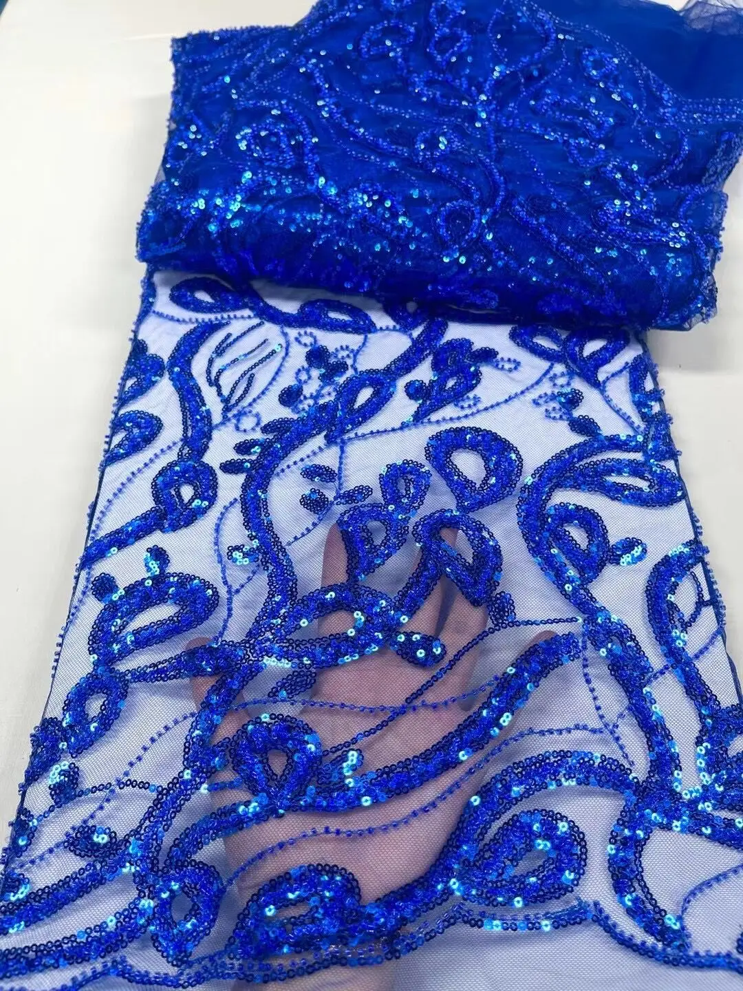 

Высококачественная французская Тюлевая сетчатая ткань с блестками, роскошная женская кружевная ткань, Африканское кружево для свадебного платья