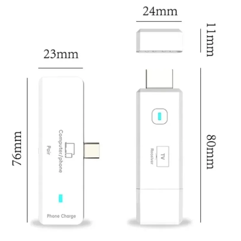 5.8G 1080P 50M Wireless HDMI-Compatible Video Audio Transmitter Receiver Extender Adapter Dongle For TV Monitor Projector PC