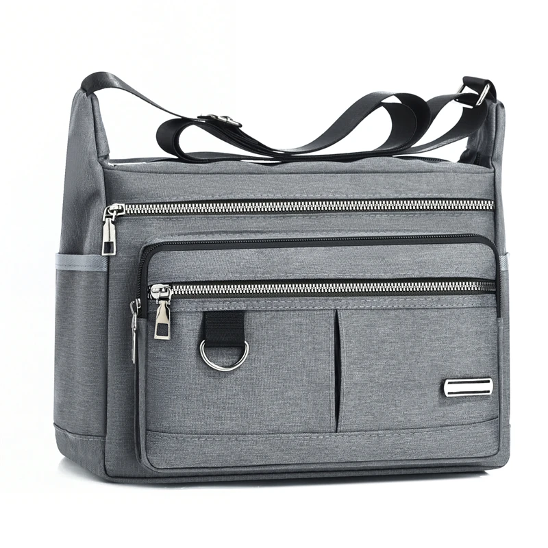 Men's Messenger Bag - adjustable strap - shoulder bag, spacious main compartment - Daily portable bag for work, travel and commu