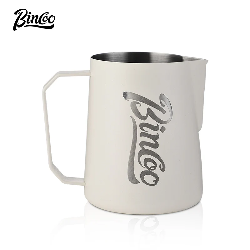 

Bincoo Stainless Steel Coffee Pitcher Espresso Milk Frothing Barista Craft Coffee Latte Milk Frothing Jug Milk Cream Frother Cup