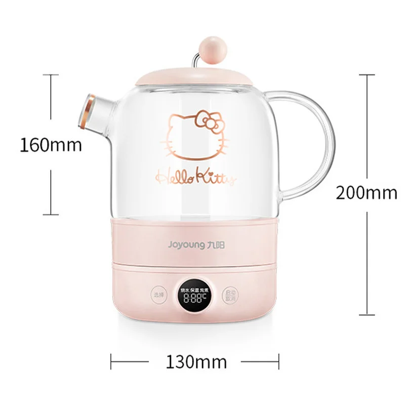 Joyoung Cute Electric Kettle Health Preserving Pot 800w 800ML Flower Tea  Kettle British Imported Thermostat For Home Work 220V